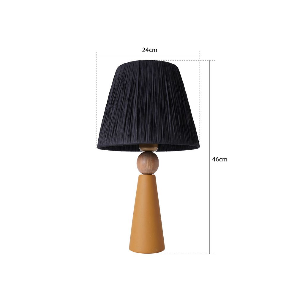 Žuta i Crna Stona Lampa YL497 slika 3