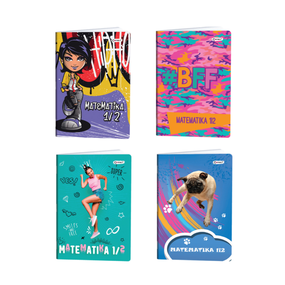 30690 Matematika 1/2 Premium 80g, 32 lista - Girl, 1kom slika 1