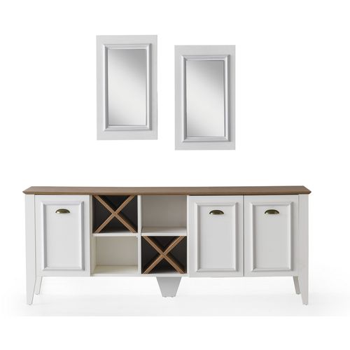 Rustic Console with Mirror White
Walnut Console slika 7