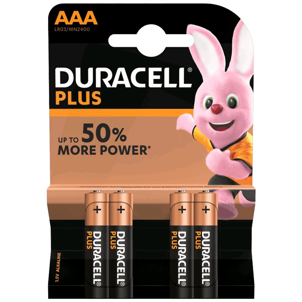 Duracell Baterija alkalna, AAA, 1,5 V, blister 4 kom. - AAA B4 slika 1