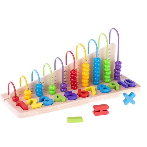 Montessori edukativni set za učenje brojanja abakus slika 4