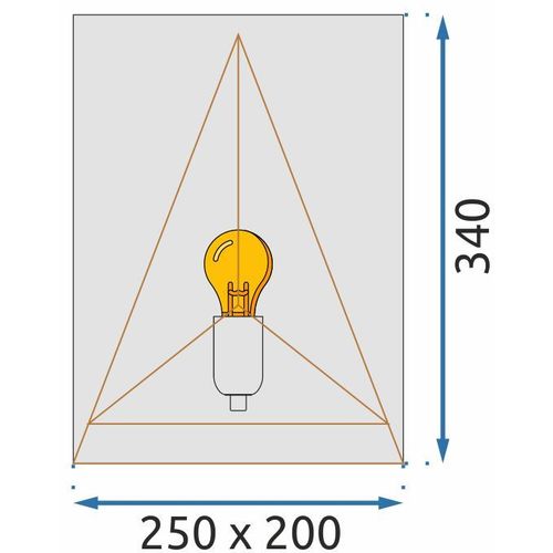 TOOLIGHT ZIDNA SVJETILJKA APP1095-1W CRNA slika 8