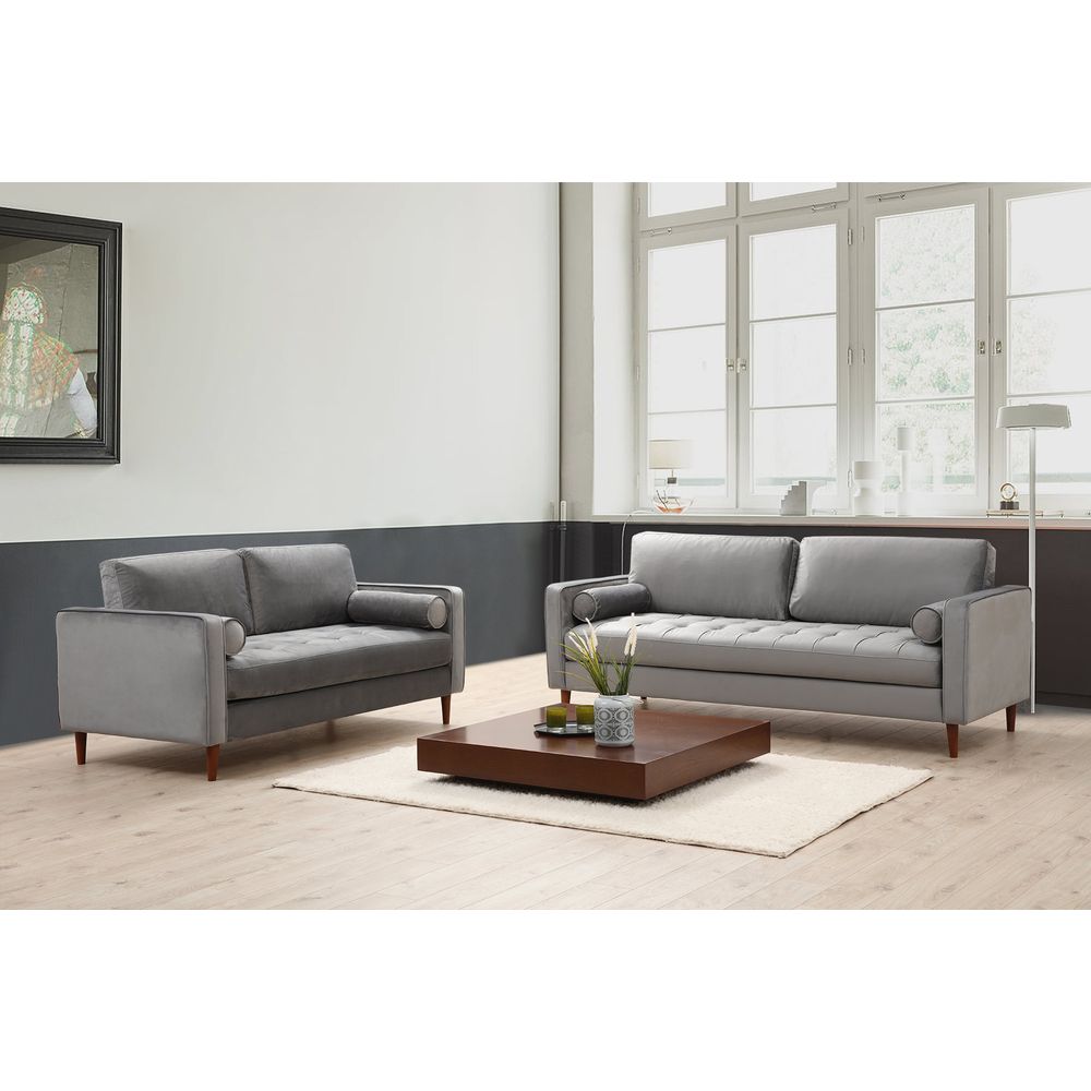 Sofa Rome - Svijetlo Siva Trosečna Sofa slika 2