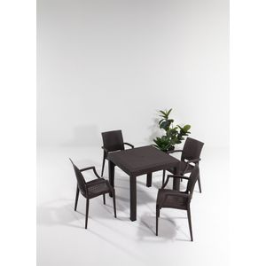 Atelier Del Sofa Set vrtnih stolova i stolica (5 komada) KAYLANI