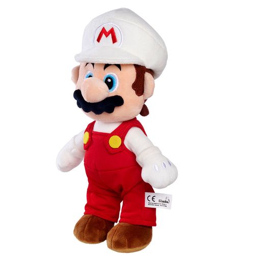 Super Mario Bros Mario plišani igračka u vatrenom izdanju - 30 cm slika 1