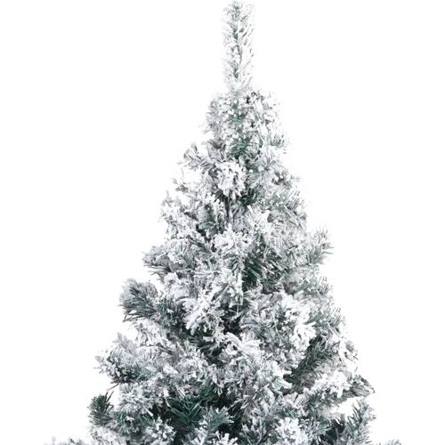 Umjetno božićno drvce sa snijegom zeleno 210 cm PVC slika 8