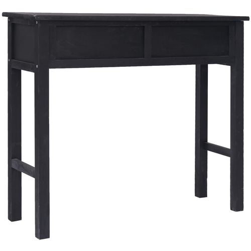 Konzolni stol crni 90 x 30 x 77 cm drveni slika 4