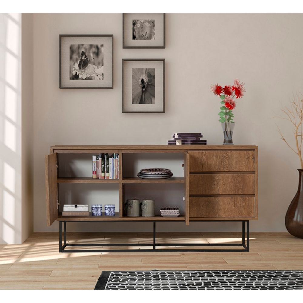 Ruba Walnut Crna Konzola slika 2