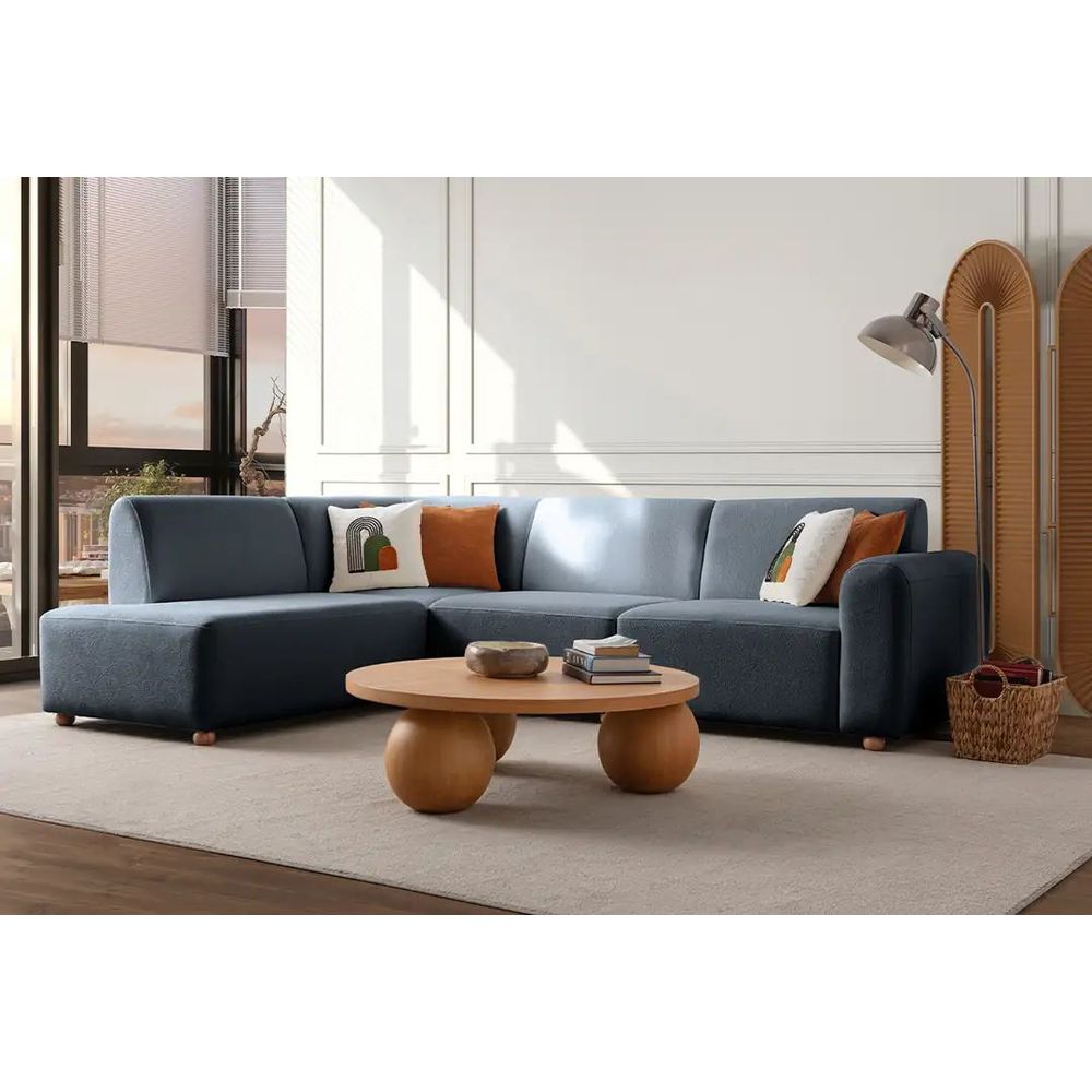 Ugaona Sofa S-Loft Left - Plava boja slika 2