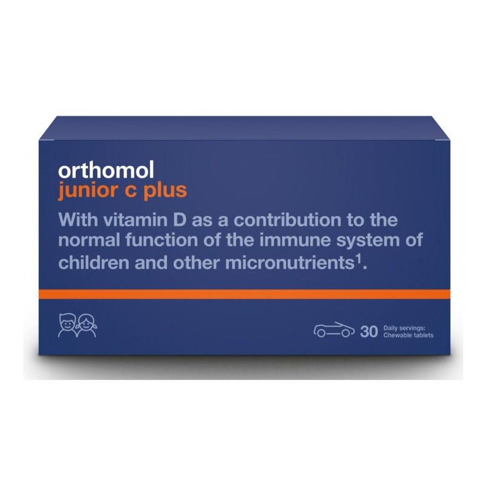 Orthomol Junior C Plus Tablete narandža/šumsko voće A30 slika 1