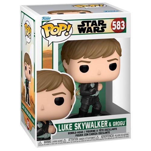 Funko POP figura Star Wars: Knjiga Bobe Fetta 2 - Luke Skywalker i Grogu slika 1