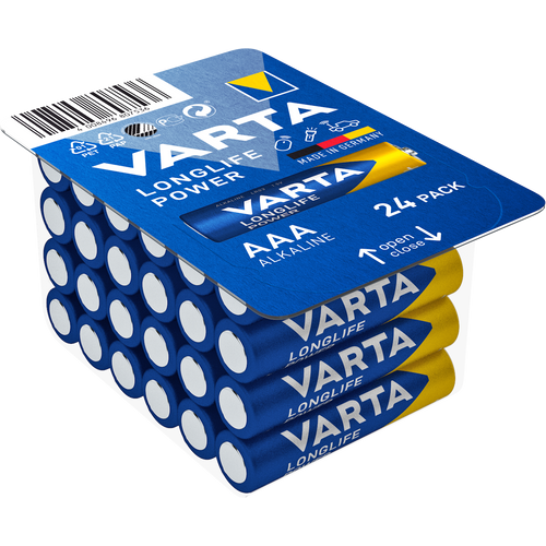  Varta Longlife Power alkalna baterija AAA LR03 box24 slika 1