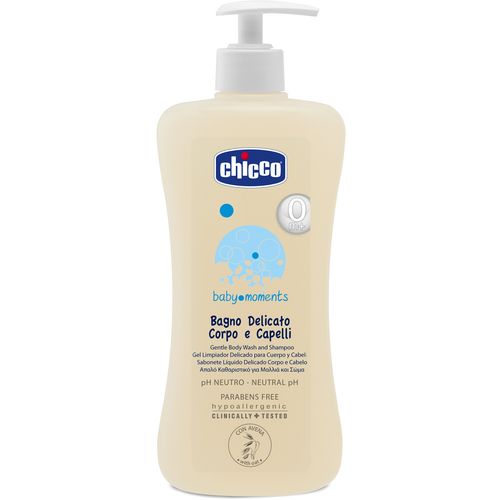 Chicco 2u1 šampon i kupka baby moments 500 ml slika 1