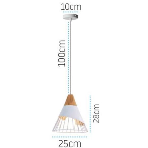 TOOLIGHT Skandinavska viseća stropna svjetiljka Metal APP224-1CP slika 5