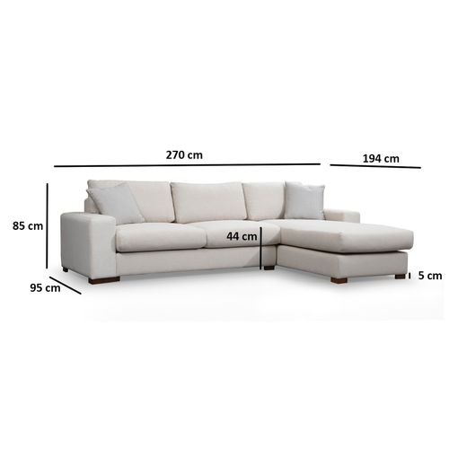 Ugaona garnitura Atelier Del Sofa Loop 16 Beige slika 11