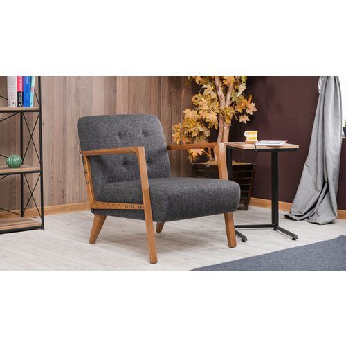 Kemer - Dark Grey Dark Grey Wing Chair slika 1