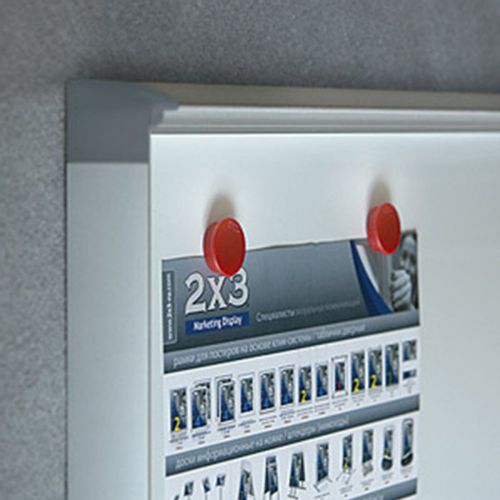 Tabla oglasna 2x3 GS42 bela magnetna sa vratima i ključem 2xA4 / 51X37 slika 5