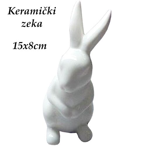 Keramički zec 15cm slika 1