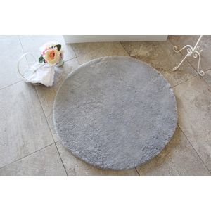 Kupaonski tepih Colors of - Grey Grey, promjera 90 cm