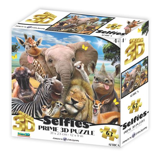 Puzzle 3D - selfie - Afrika 63 kom 31x23cm slika 1