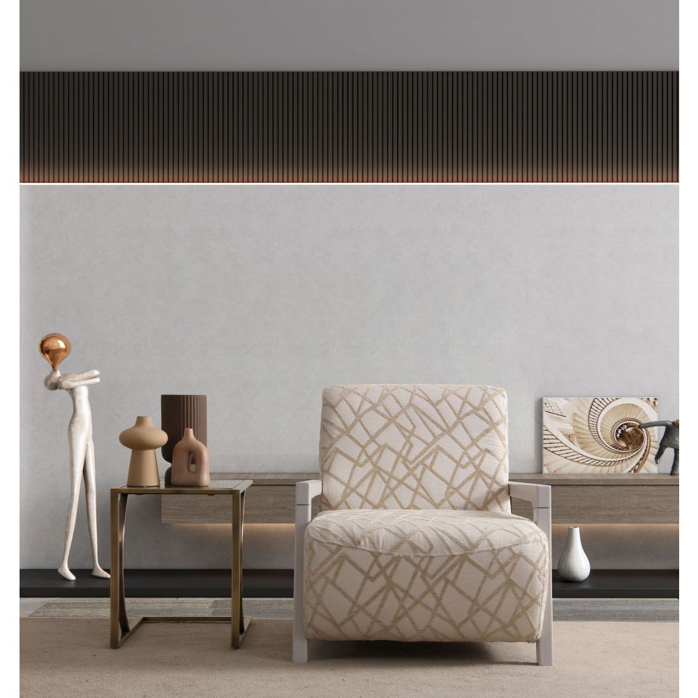 Wing Chair Toscana - Krem i Svijetlo Bež slika 1
