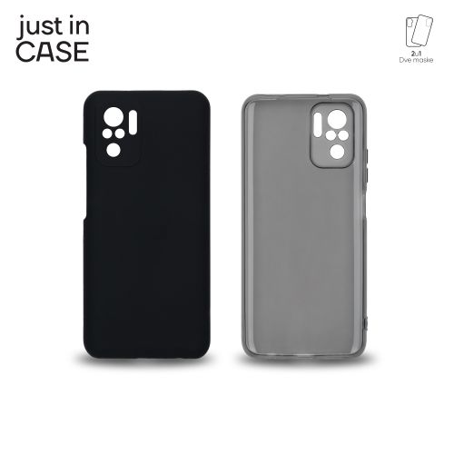 2u1 Extra case MIX paket CRNI za Redmi Note 10s slika 2