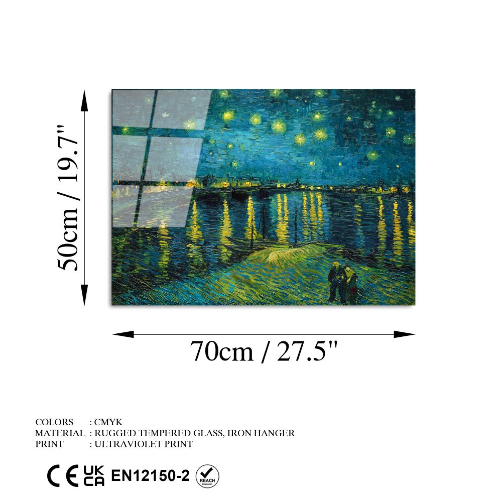 UV-409 Dekorativna Slika na Kaljenom Staklu, Višebojna, 50 x 70 cm slika 8