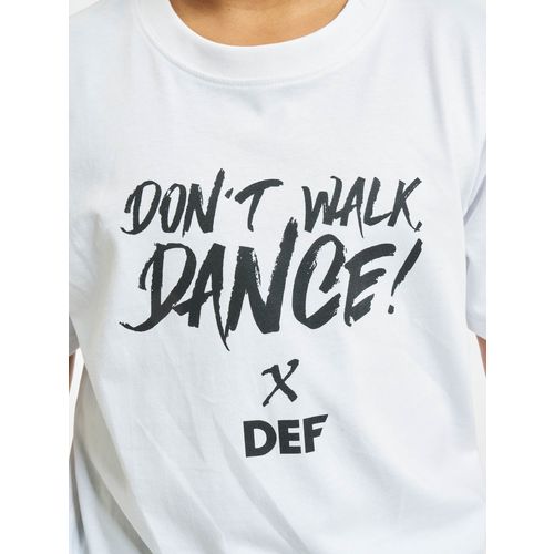DEF / T-Shirt Don't Walk Dance in white slika 4