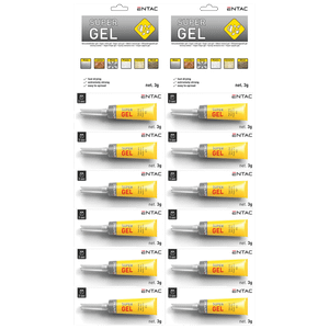 Entac Trenutno ljepilo, gel, univerzalno, 3 g - Superglue 3g