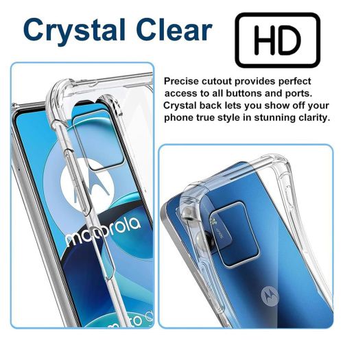 Techsuit Shockproof Clear Silicone prozirna maskica otporna na udarce za Motorola Moto G54 slika 5