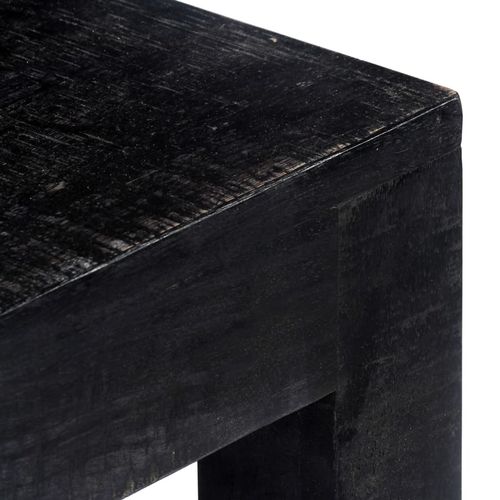 Konzolni stol crni 118 x 30 x 76 cm od masivnog drva manga slika 52