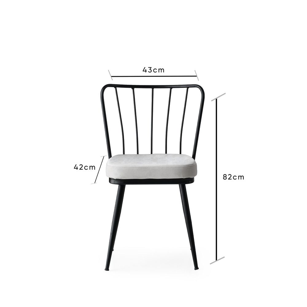 Set Crnih Stolica Yıldız - 940 V4 (4 Komada) slika 7