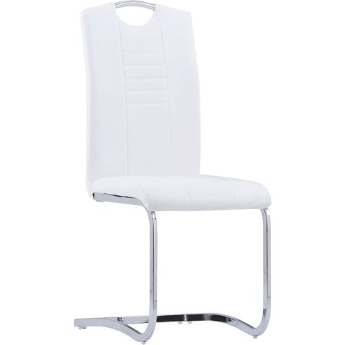Konzolne blagovaonske stolice od umjetne kože 4 kom bijele slika 26