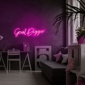 Wallity Ukrasna plastična LED rasvjeta, Goal Digger - Pink