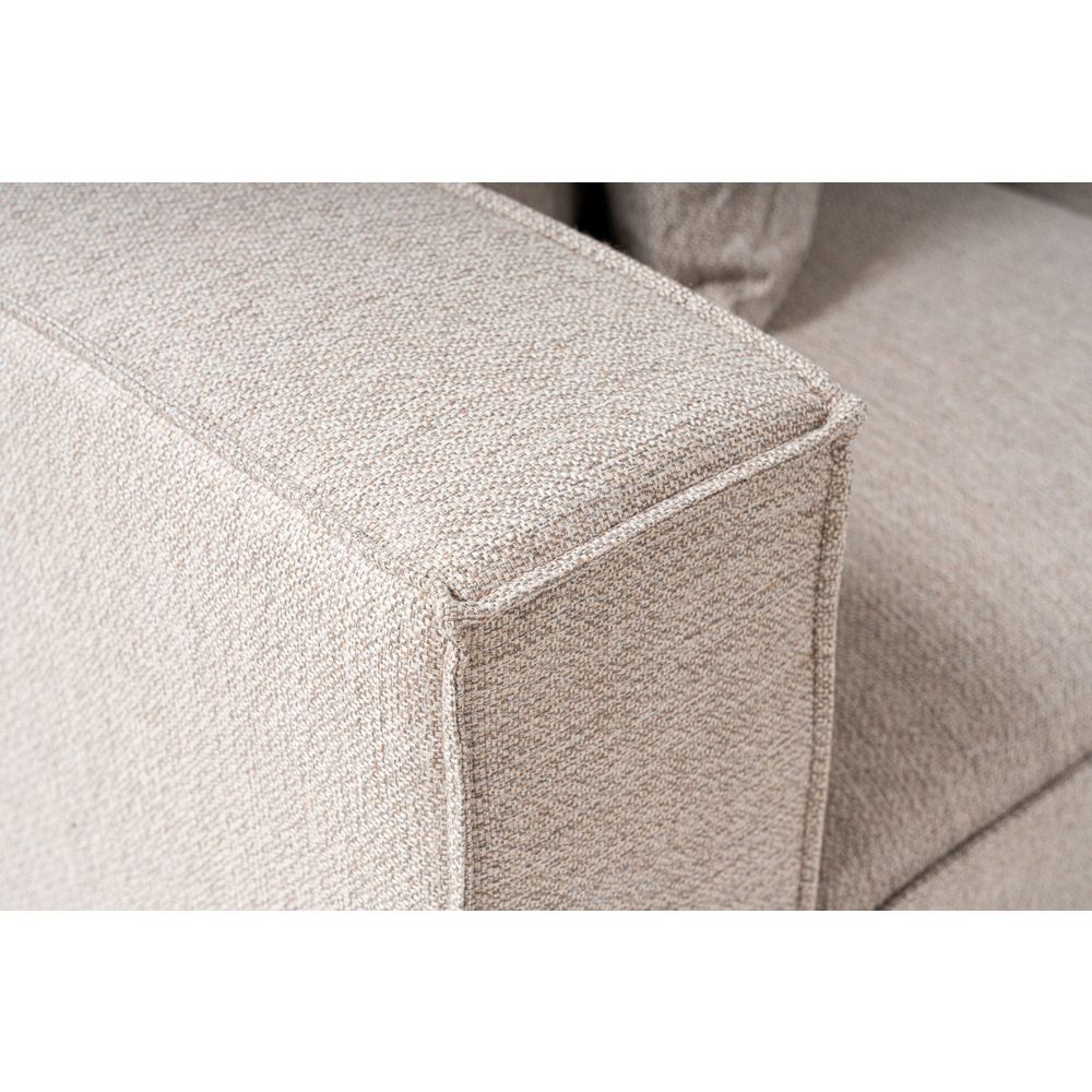 Ugaona Sofa Sora (L1-O1-O1-1R-POUFFE) - Pješčano Bež Boja slika 12