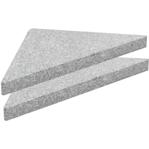 Postolje za suncobran granitno 15 kg trokutasto sivo slika 17