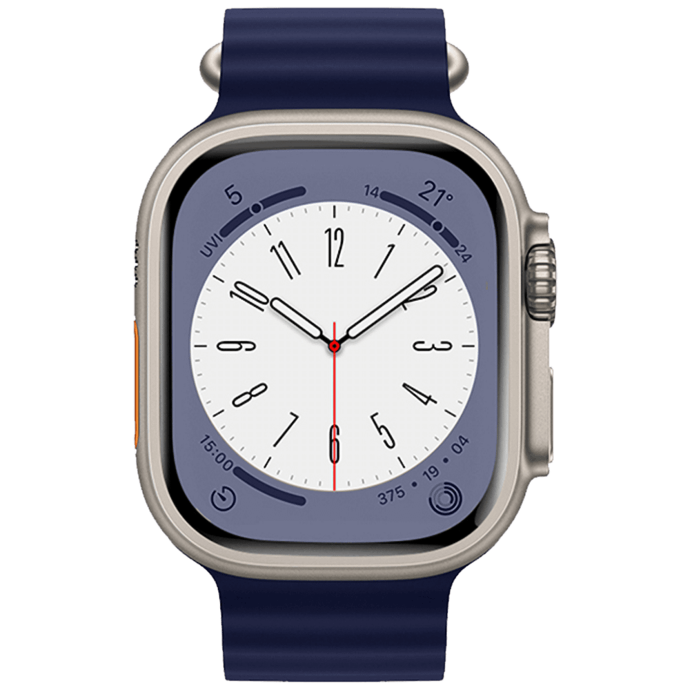 hoco. Silikonski remen za iWatch, 42/44/45/49mm, plava - iWatch WA12 Evening Blue slika 3