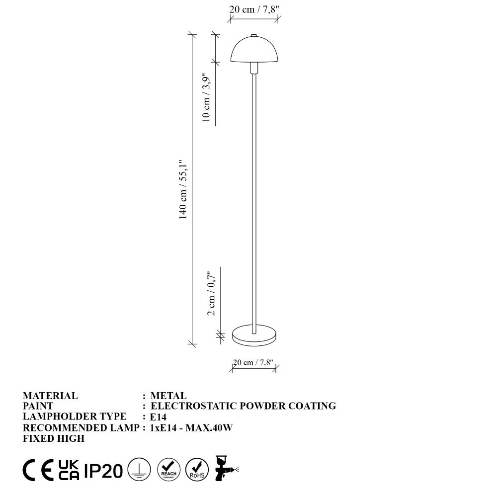 Podna Lampa Togg 14818 - zlatna boja slika 7
