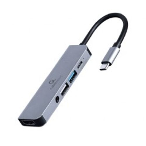 Gembird A-CM-COMBO5-02 USB Type-C 5-in-1 multi-port adapter (Hub + HDMI + PD + stereo audio) slika 1