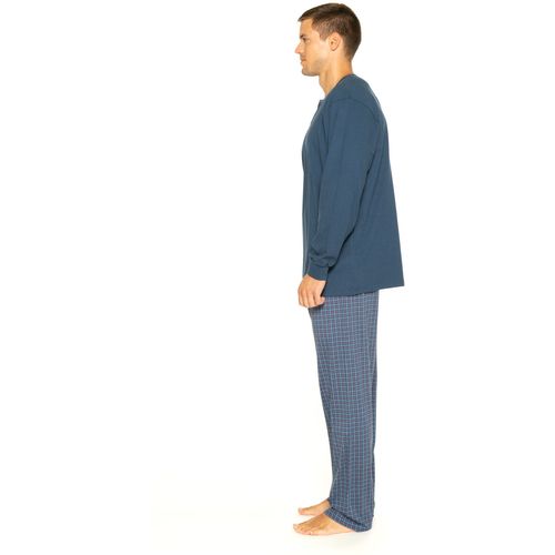 Muška pidžama dugih rukava s gumbima slika 8