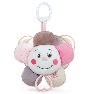 AMEK Plišana muzička igračka Baby cvijet 26cm, Roza