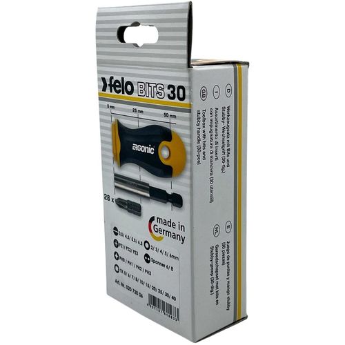 Set alata Felo XS-Strongbox Bits 30 sa ručkom i držačem bitova SL/PH/PZ/HEX/TX/SP 02073006 30 kom slika 3