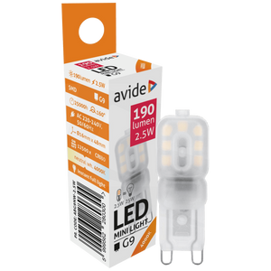 Avide Sijalica, G9, LED 2.5W, 4000K, 230V AC, bijela svjetlost - ABG9NW-2.5W