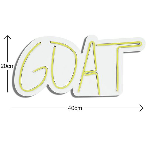 Wallity Ukrasna plastična LED rasvjeta, GOAT - Yellow slika 5