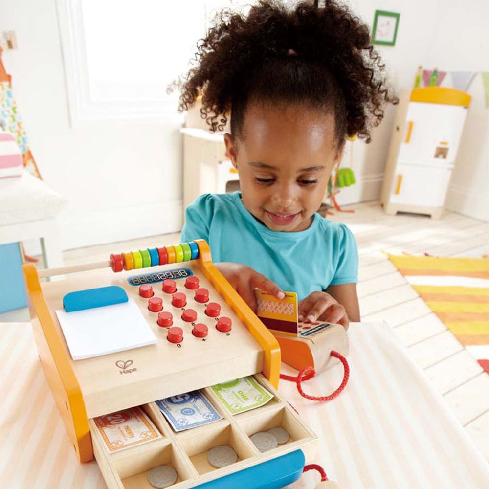 Hape Drvena kasa Checkout Register E3121B slika 8