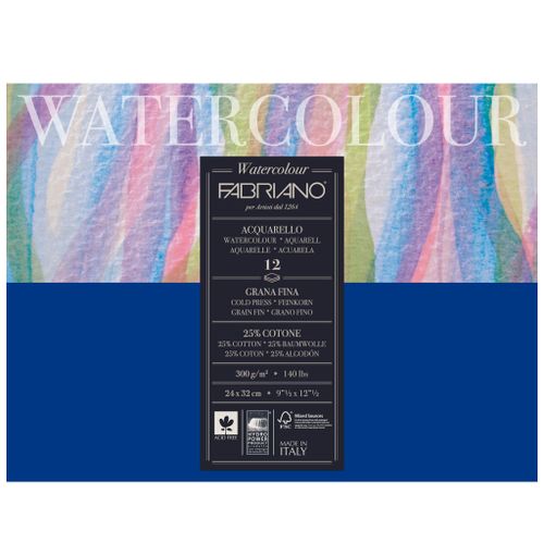 Blok FABRIANO Watercolor Gf 24X32 300G 12L 17312432 slika 1