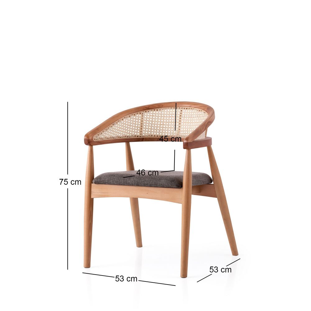 Atlas - 4353 Oak Svijetlosmeđi Stolac slika 3