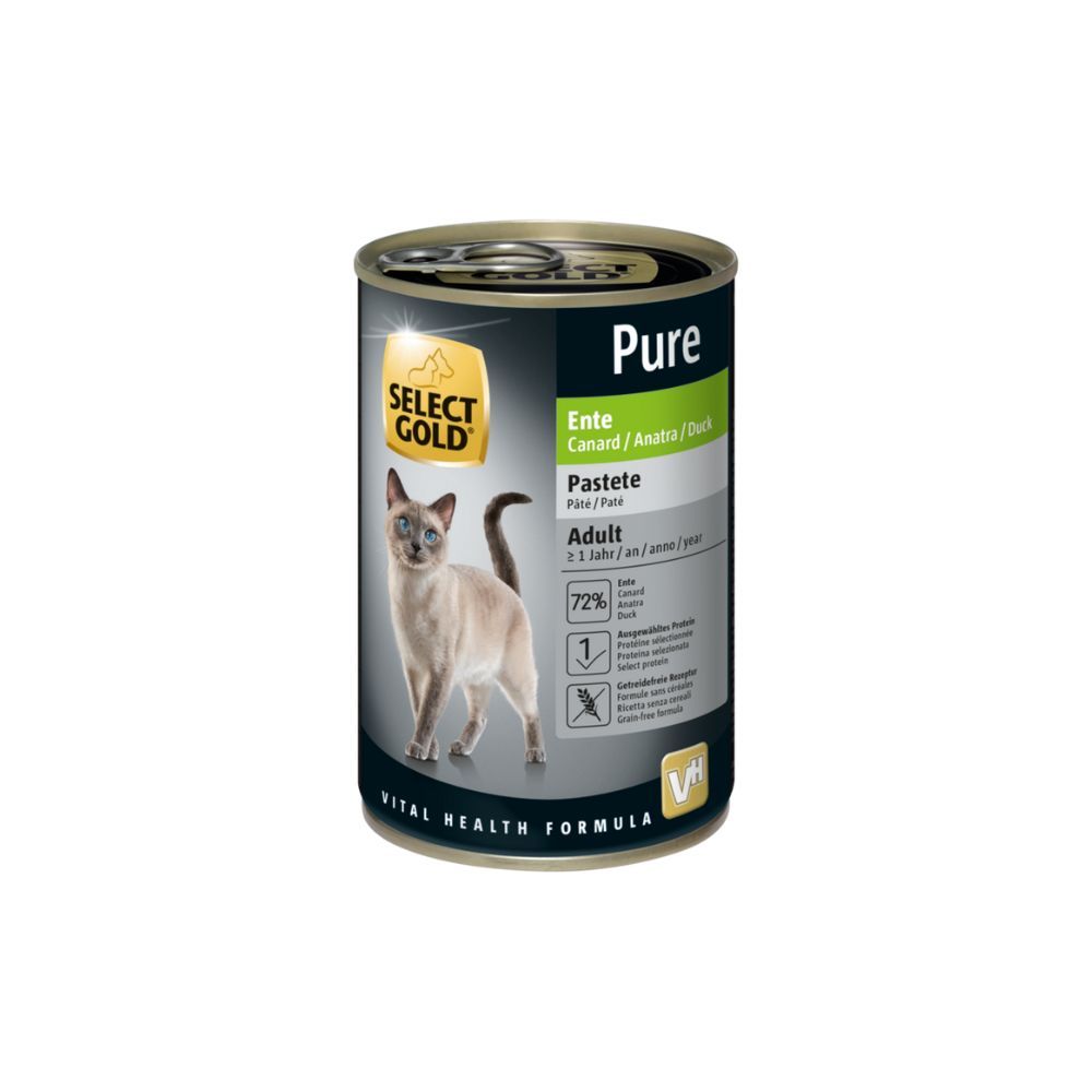 Select Gold Cat Adult pašteta patka 400 g slika 1