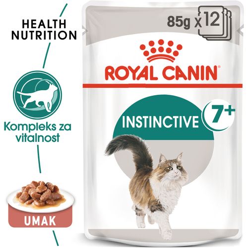 ROYAL CANIN FHN Instinctive 7+ Gravy, potpuna hrana u vrećici za  odrasle mačke starije od 7 godina, komadići u umaku, 12x85 g slika 6