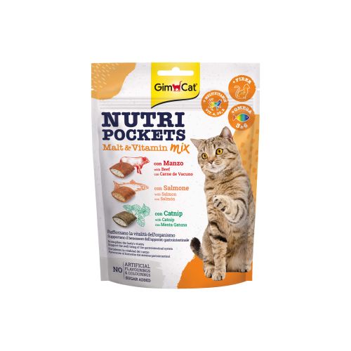 GimCat Poslastica za mačke Nutri Pockets Malt-Vitamin Mix, 150g slika 1